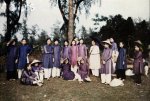 Annam, Hue 1931 - A class at Dong Khanh Girls' High School went on a picnic..jpg